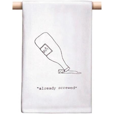 CORK POPS Already Screwed Corkscrew Bar Towel CP77750